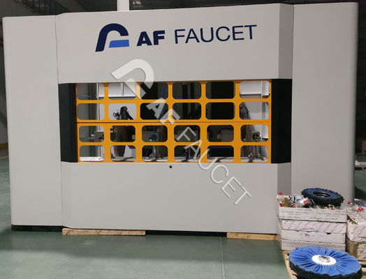RTAF-AP04AZ-zink alaşım sanitasyon malzemeleri cilalama makinesi, 4 spindle mop tekerlekleri cilalama makinesi, CNC cilalama makinesi