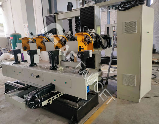 RTAF-AP04-CNC otomatik metal cilalama makinesi, 4 istasyonlu mop tekerlek cilalama makinesi, kapı sapı cilalama makinesi